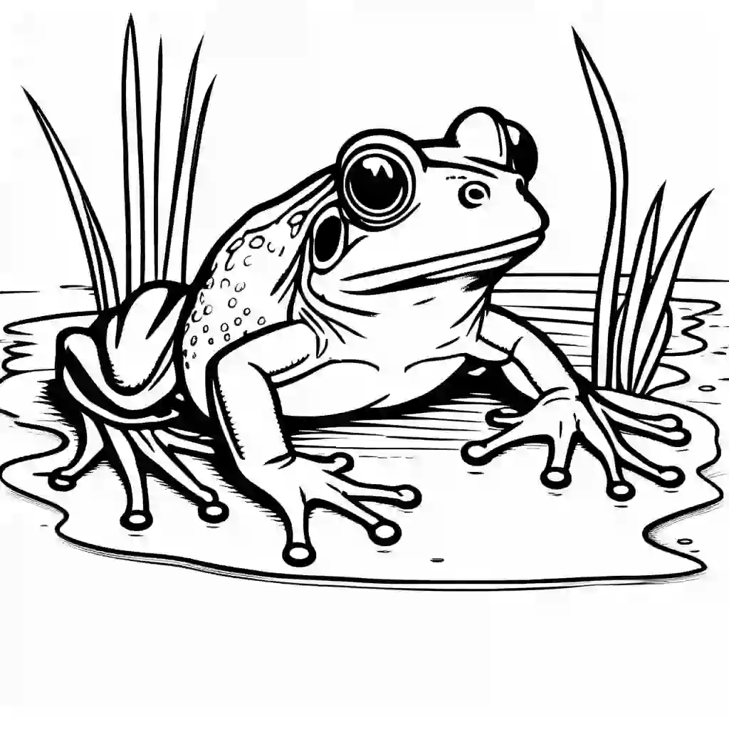 Marsh Frog coloring pages
